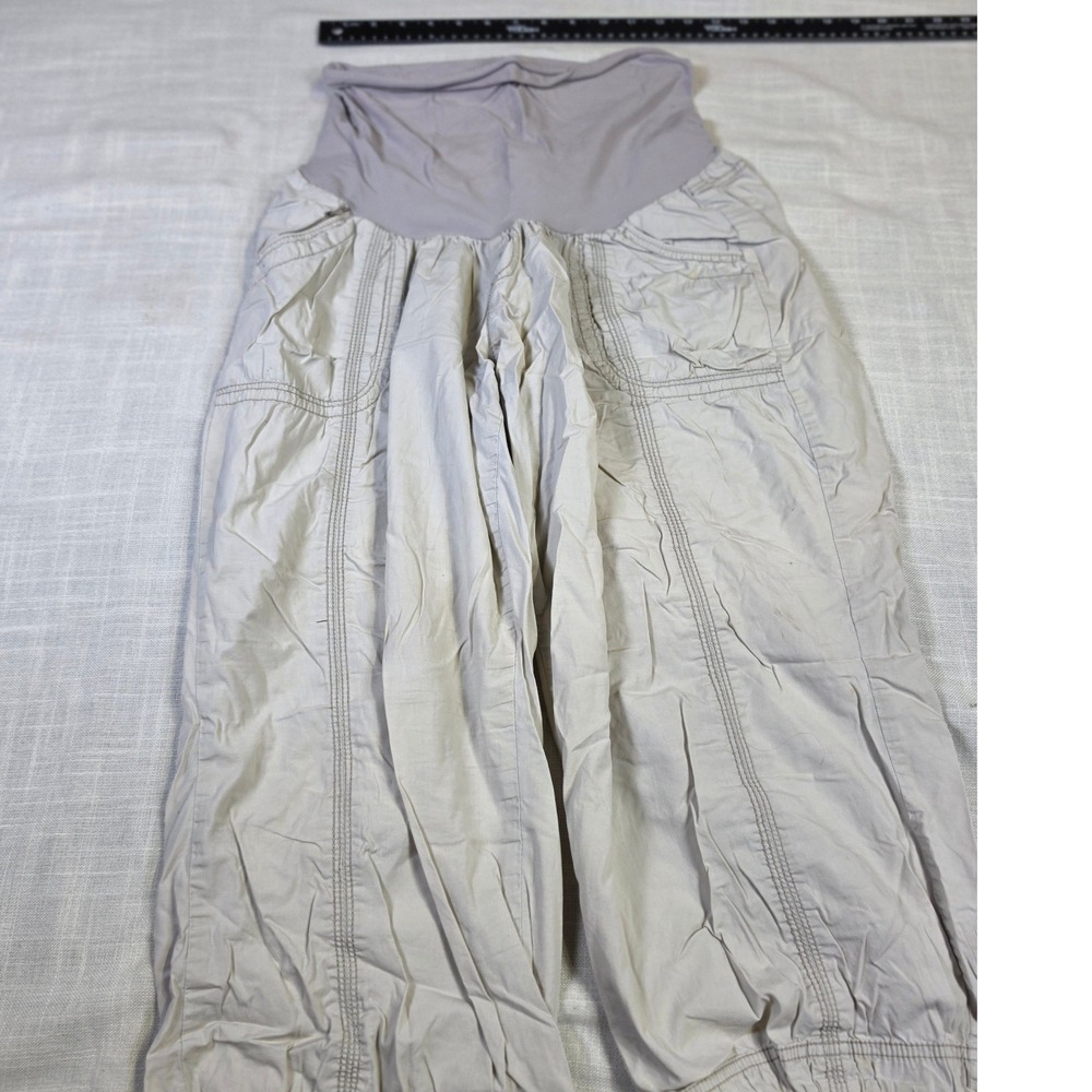 Oh Baby by Motherhood Maternity Cargo Pants Tan Size L Full Belly Panel